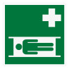 Signalétique d'évacuation E013 - Civière brancard - Norme ISO 7010 
