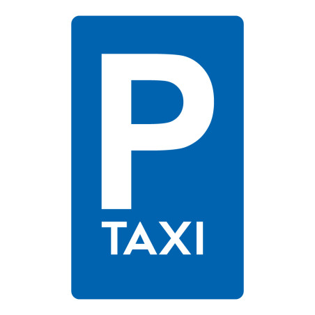 Signalétique de parking - Panneau pour Places réservées aux taxis