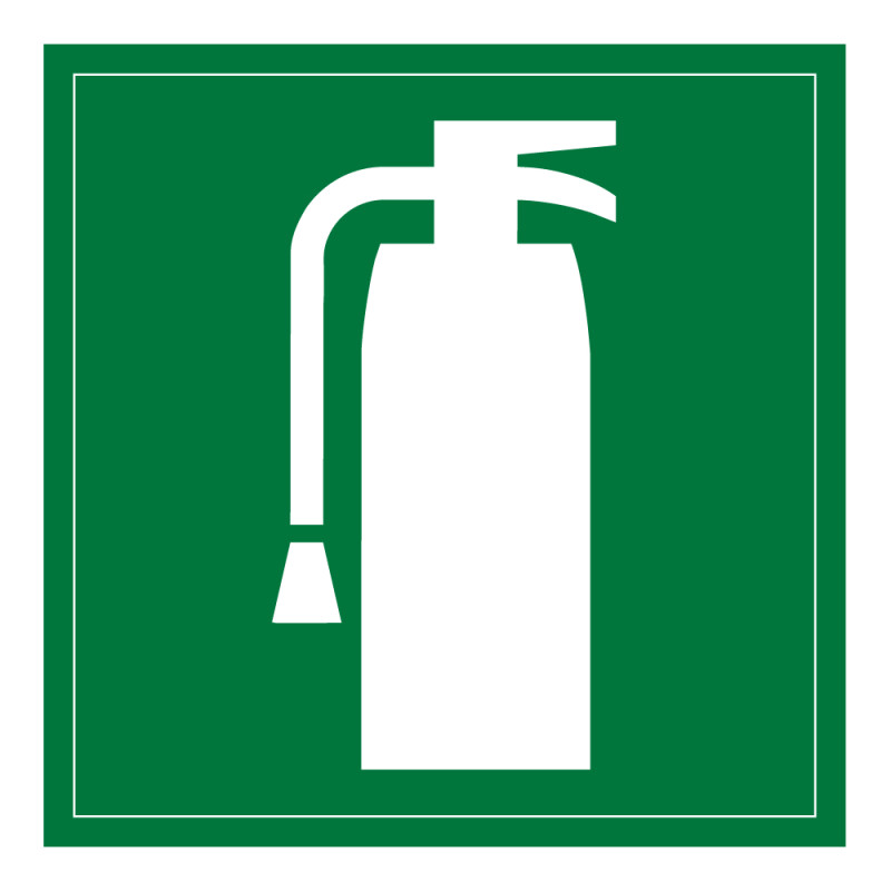 Signalétique incendie - Pictogramme Extincteur - ISO 7001