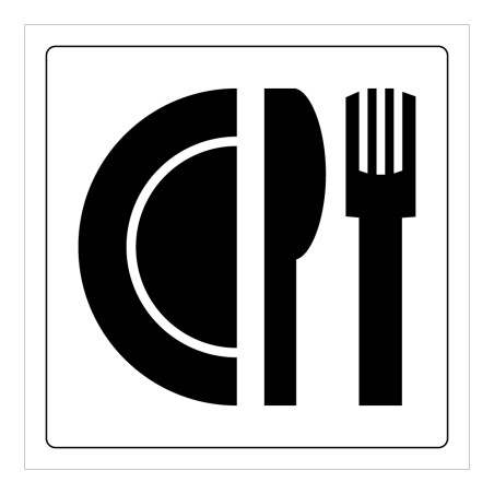 Signalétique restaurant - Pictogramme Restaurant - Gravoply
