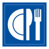 Signalétique restaurant - Pictogramme Restaurant - Gravoply