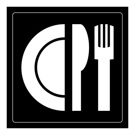Signalétique restaurant - Pictogramme Restaurant - Gravoply