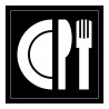Signalétique restaurant - Pictogramme Restaurant - Gravoply