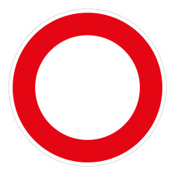 Panneau B0 Interdit à la Circulation - Conforme NF