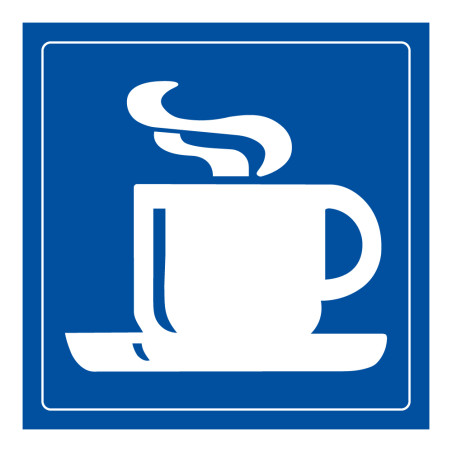 Panneau d'information - Cafétéria Tasse Chaude - Gravoply