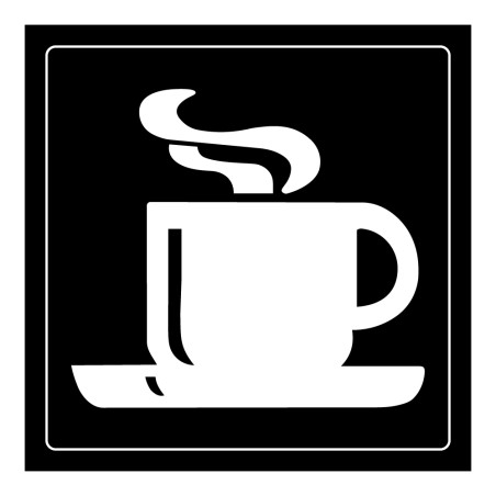 Panneau d'information - Cafétéria Tasse Chaude - Gravoply