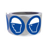 Rouleau de 250 pictos - Casque protection obligatoire - M014