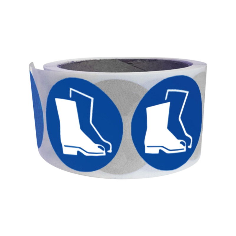 Rouleau de pictos - Chaussures de sécurité obligatoires - M008