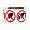 Rouleau de pictos Ne pas mettre les mains - ISO 7010 - 250 ex
