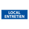 Panneau d'information - Pictogramme Local entretien - 210 x 75 mm