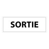 Signalétique d'information Entreprise - Sortie - 210 x 75 mm