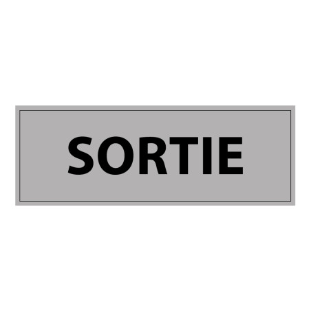 Signalétique d'information Entreprise - Sortie - 210 x 75 mm