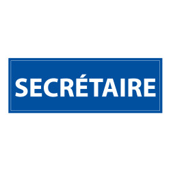Panneau de signalisation - Pictogramme Secrétaire - 210 x 75 mm