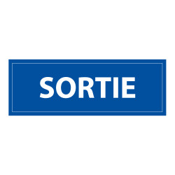 Panneau de sécurité - Signalisation Sortie - 210 x 75 mm