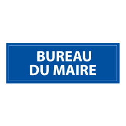 Signalétique d'information - "Bureau du maire" - 210 x 75 mm