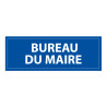 Signalétique d'information - "Bureau du maire" - 210 x 75 mm