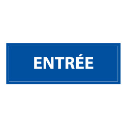 Signalétique d'information - Pictogramme Entrée - 210 x 75 mm