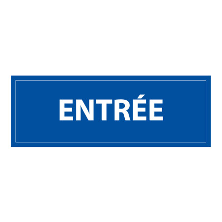 Signalétique d'information - Pictogramme Entrée - 210 x 75 mm