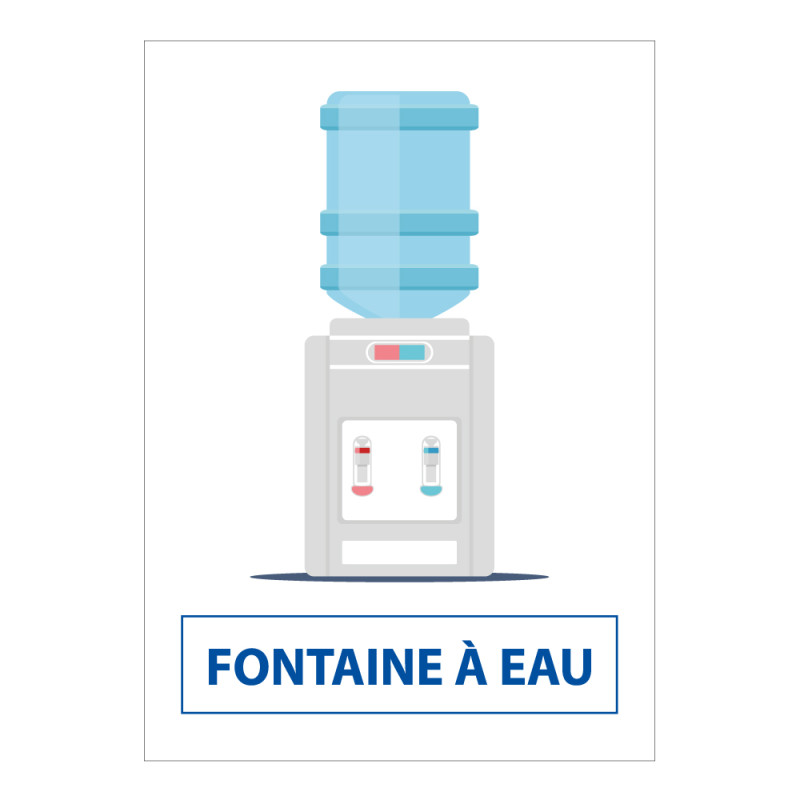 Signalétique d'information ERP - Pictogramme Fontaine à eau - Carré