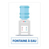 Signalétique d'information ERP - Pictogramme Fontaine à eau - Carré
