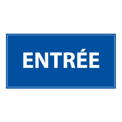 Panneau d'information - Entrée - 200 x 400 mm - Dibond