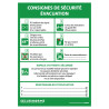 Affiche obligatoire - Consignes Sécurité Évacuation - 297 x 420 mm