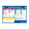 Panneau de consignes sécurité incendie évacuation pour ERP - A4