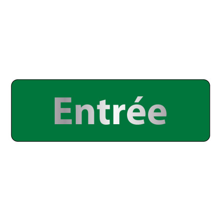 Panneau signalétique d'accueil - Picto Entrée - Fixation adhésive