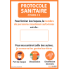 Affiche adhésive - Nombre de personnes maximum autorisées - A3 et A4 orange