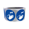 Rouleau de 250 pictos - Lavage mains obligatoire - M011 - ISO 7010