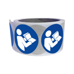 Rouleau de pictos M002 - Obligation consulter le manuel - ISO 7010