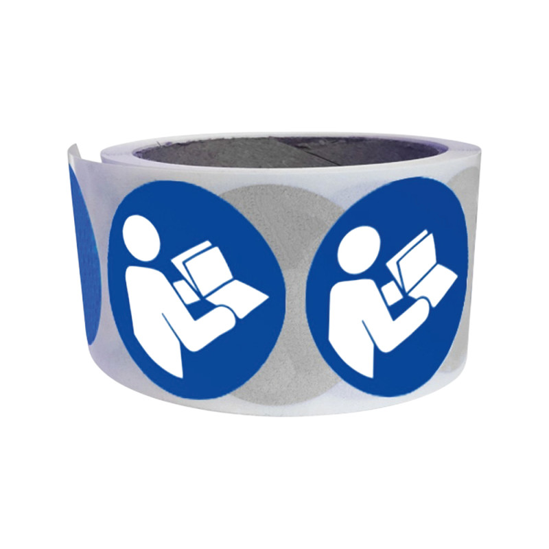 Rouleau de pictos M002 - Obligation consulter le manuel - ISO 7010