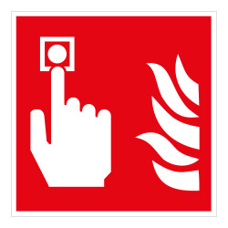Signalétique incendie - Point d'alarme - Norme ISO 7010