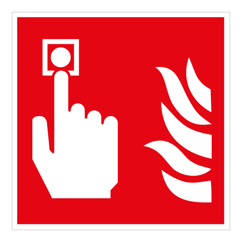 Signalétique incendie - Point d'alarme - Norme ISO 7010