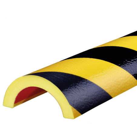 Butoir de protection – Mousse PU jaune/noir – Ultra souple 1 m