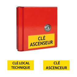 Boîte à clés - Porte pleine, clé triangle - 155x155 mm