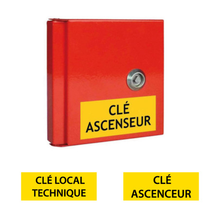 Boîte à clés - Porte pleine, clé triangle - 155x155 mm