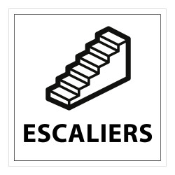 Panneau d'information - Pictogramme Escaliers - 250 x 250mm