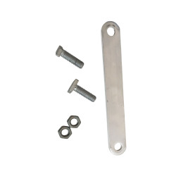 Plaque de fixation - Panneau sur grillage 146x20mm - Alu