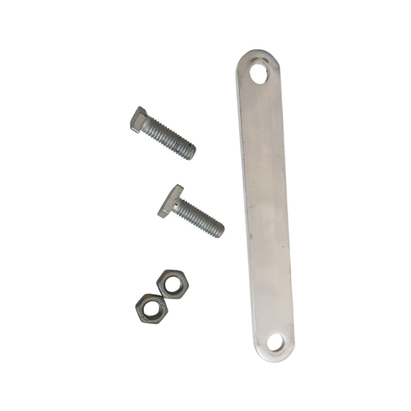 Plaque de fixation - Panneau sur grillage 146x20mm - Alu