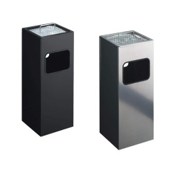 Cendrier poubelle - Corbeille 17L & Cendrier 2L - 620x250mm