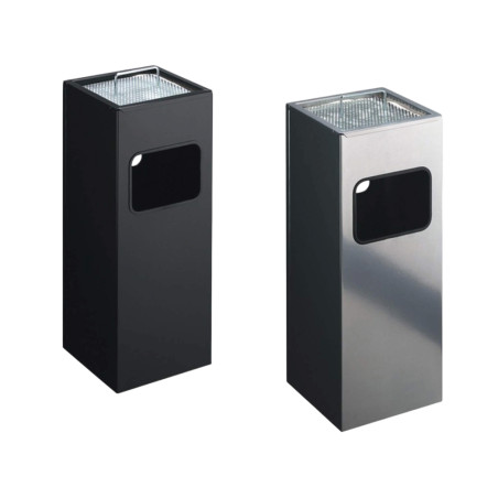 Cendrier poubelle - Corbeille 17L & Cendrier 2L - 620x250mm