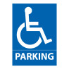 Panneau de stationnement - Parking logo PMR - Aludibond