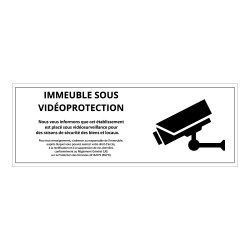 Panneau de protection - Immeuble sous Vidéoprotection - ISO 7010