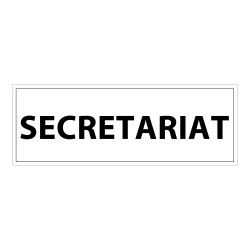 Signalétique d'information - Pictogramme Secrétariat - 210 x 75 mm