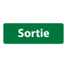 Panneau signalétique Sortie en PVC adhésif