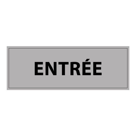 Panneau - Info Entrée 210x75 mm - PVC/Vinyle autocollant