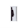 Adhésif de porte - Silhouette Femme - Vinyle auto-adhésif