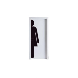 Adhésif de porte - Silhouette Femme - Vinyle auto-adhésif