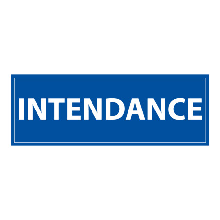 Panneau information - Pictogramme Intendance - 210 x 75mm